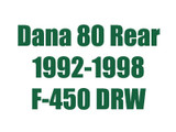 1992-1998 F450 DRW Dana 80 Rear Axle